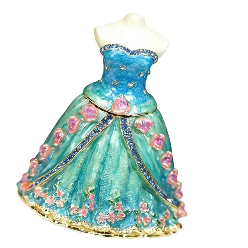 Ornamental Enamel Metal Princess Dress Jewelry Box Decorative Organiser Gift
Ornamental Enamel Metal Princess Dress Jewelry Box Decorative Organiser Gift