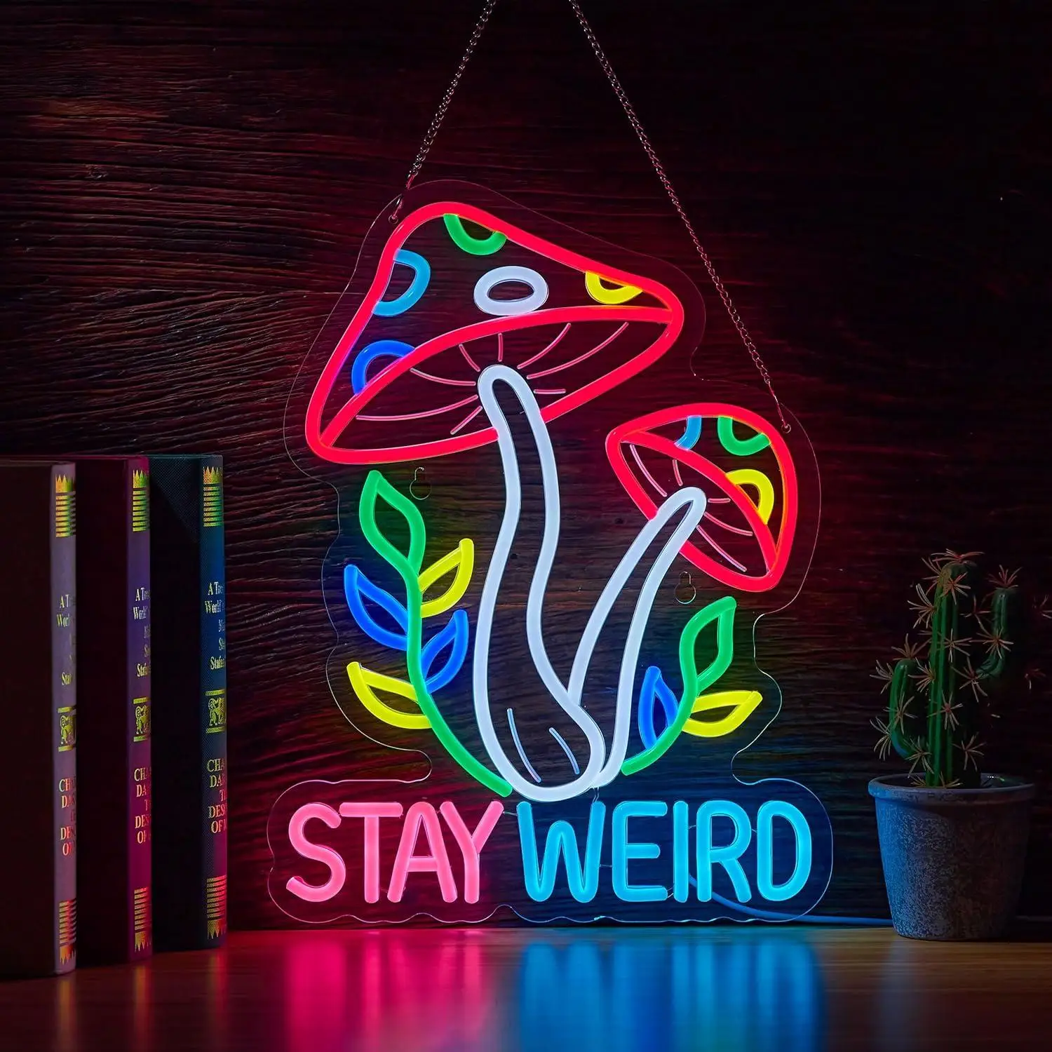 Stay Weird Mushroom Neon Sign Dimmable USB LED Light for Bedroom Beer Bar Man Cave Parties Wall Decor Hippie Quote Art Sign
Stay Weird Mushroom Neon Sign Dimmable USB LED Light for Bedroom Beer Bar Man Cave Parties Wall Decor Hippie Quote Art Sign
