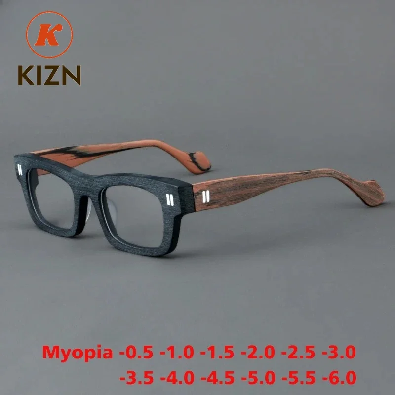 KIZN Acetate Myopia Glasses Frame Men Square Prescription Optical Eyeglasses Custom Women Luxury Retro Eyewear -0.5 TO -6.0
KIZN Acetate Myopia Glasses Frame Men Square Prescription Optical Eyeglasses Custom Women Luxury Retro Eyewear -0.5 TO -6.0