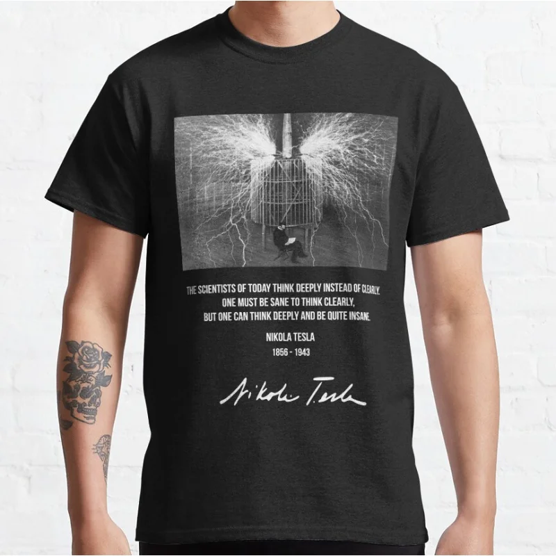 Nikola Tesla's Wardenclyffe Tower Science Engineer physics Graphic T Shirts for men large size Adult S-6XL tops
Nikola Tesla's Wardenclyffe Tower Science Engineer physics Graphic T Shirts for men large size Adult S-6XL tops