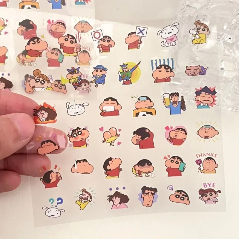Kawaii Crayon Shin-Chans Transparent Sticker Waterproof Diy Decoration Cup Phone Sticker Pen Holder Sticker Anime Gift for Girls
Kawaii Crayon Shin-Chans Transparent Sticker Waterproof Diy Decoration Cup Phone Sticker Pen Holder Sticker Anime Gift for Girls