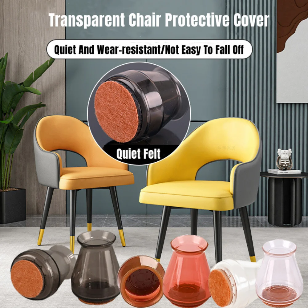 Transparent Silicone Chair Leg Cap Furniture Feet Covers Table Feet Anti-slip Pad Floor Anti-Scratch Noise Reduction Protector
Transparent Silicone Chair Leg Cap Furniture Feet Covers Table Feet Anti-slip Pad Floor Anti-Scratch Noise Reduction Protector