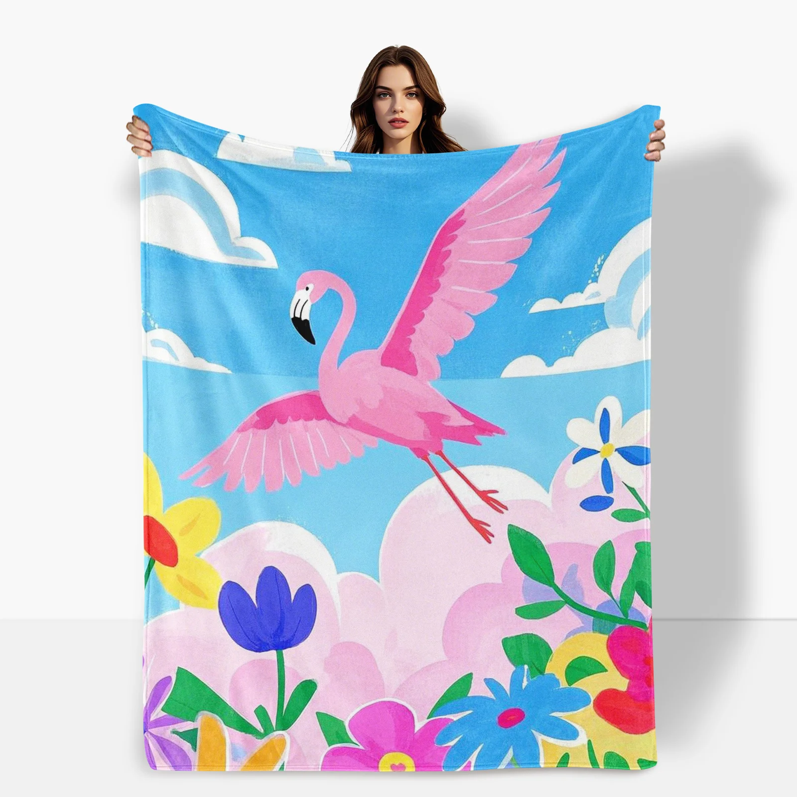 Cartoon Flamingo Flower Sky Pattern Artistic Blanket For Playful Home Decor And Cozy Comfort
Cartoon Flamingo Flower Sky Pattern Artistic Blanket For Playful Home Decor And Cozy Comfort