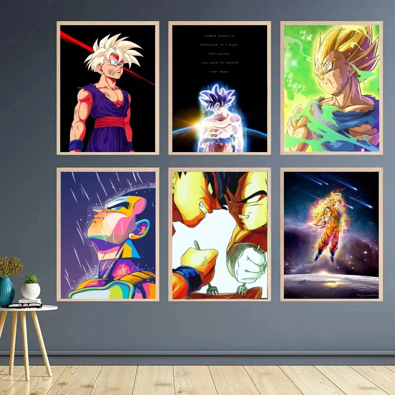 Japanese Surrounding Anime Dragon Ball Poster Print Super Saiyan Vegeta Kakarot Mural Art Living Room Decoration Canvas Painting
Japanese Surrounding Anime Dragon Ball Poster Print Super Saiyan Vegeta Kakarot Mural Art Living Room Decoration Canvas Painting