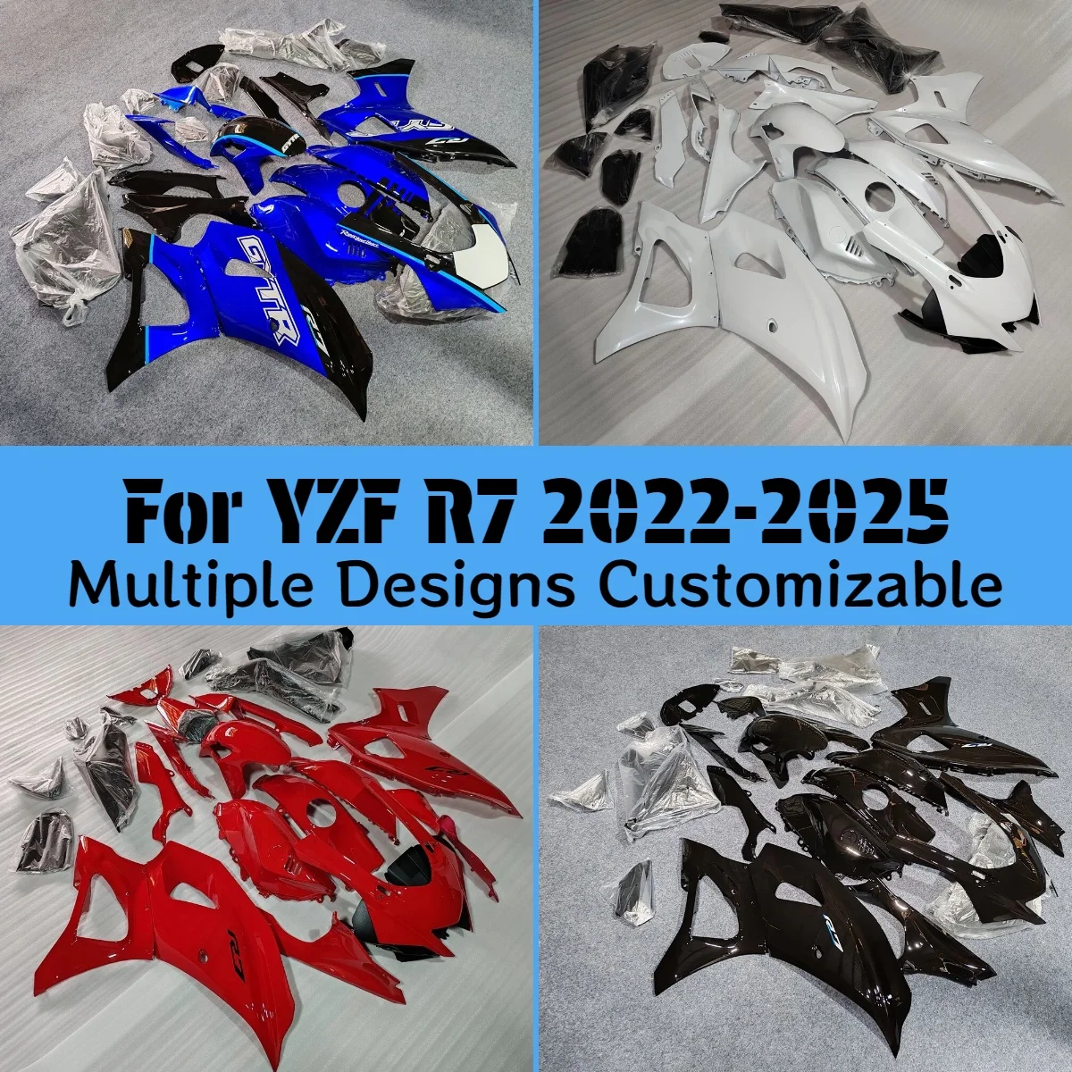 Fairing Body Kit for YAMAHA YZF R7 2022-2025 Custom Prime ABS Fairings Set Motorcycle YZFR7 22-25
Fairing Body Kit for YAMAHA YZF R7 2022-2025 Custom Prime ABS Fairings Set Motorcycle YZFR7 22-25