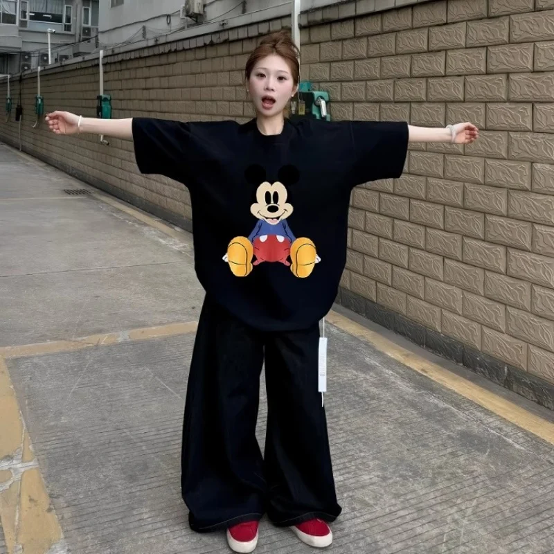 Disney Lazy Mickey Cartoon Printed Cotton Short Sleeve T-Shirt Men's and Women's Summer Couple Half Sleeve Top Street Fashion
Disney Lazy Mickey Cartoon Printed Cotton Short Sleeve T-Shirt Men's and Women's Summer Couple Half Sleeve Top Street Fashion