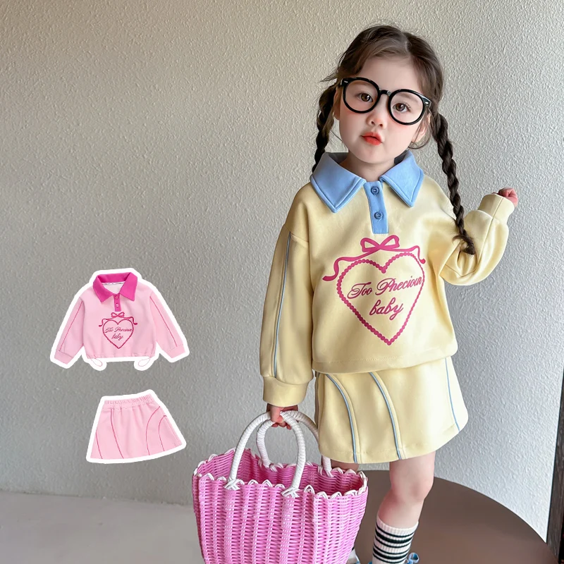 Baby Girl Clothes Sets Size 2-9Y Kids Dresses Set Child 2-Pce Of Hoodie Top+ Skirt Bottom Style Clothing Set Toddle Dresses Suit 
Baby Girl Clothes Sets Size 2-9Y Kids Dresses Set Child 2-Pce Of Hoodie Top+ Skirt Bottom Style Clothing Set Toddle Dresses Suit