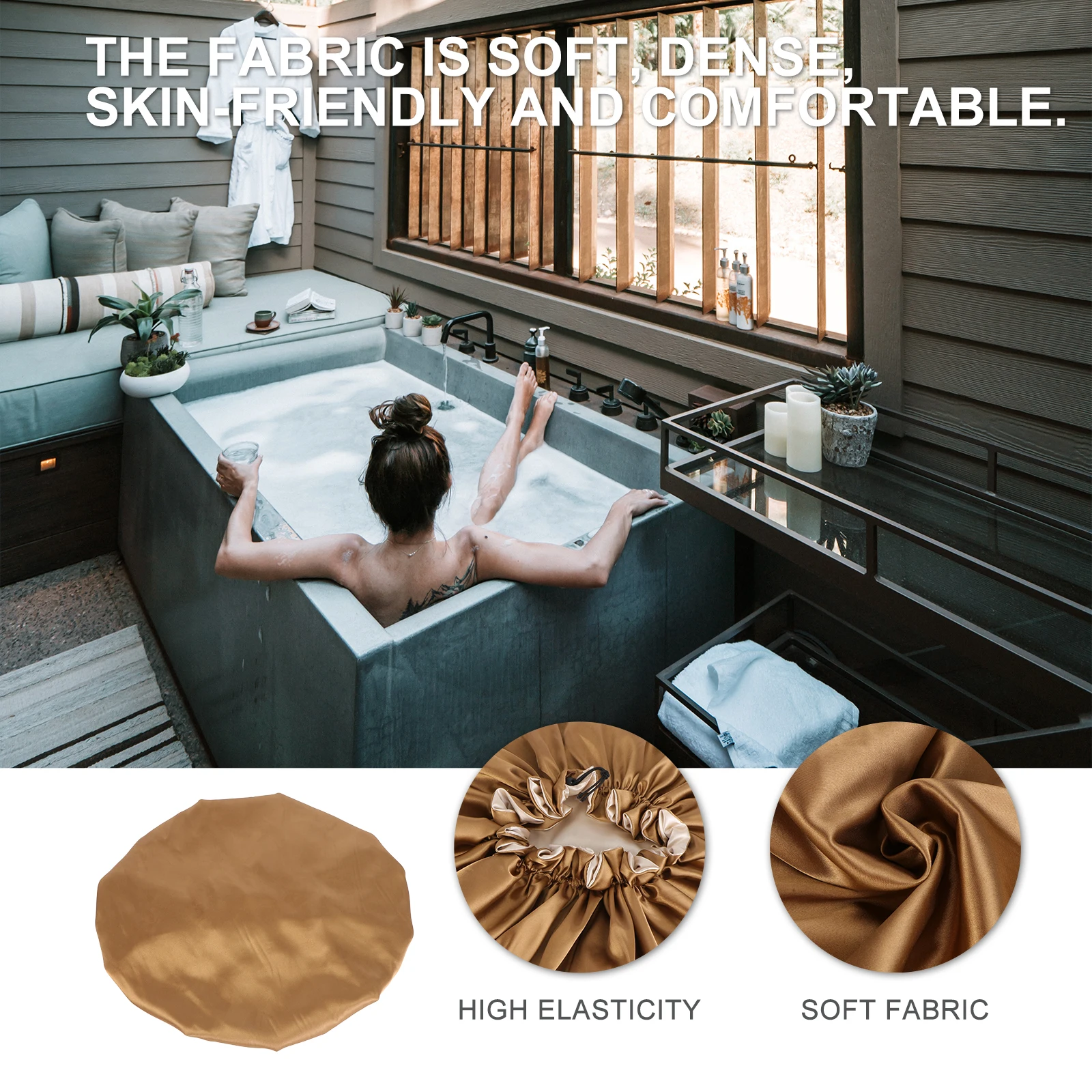 1Pcs Women Bath Cap Elastic Shower Cap Soft Comfortable Material Wide Range of Use for Showering Spa Makeup Bathing for Women
1Pcs Women Bath Cap Elastic Shower Cap Soft Comfortable Material Wide Range of Use for Showering Spa Makeup Bathing for Women