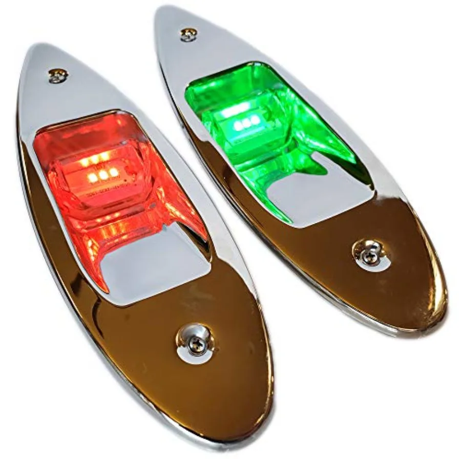 Flush Mount LED Shark Eye Boat Navigation Teardrop Lights Red And Green Stainless USCG 2NM Waterproof 12V
Flush Mount LED Shark Eye Boat Navigation Teardrop Lights Red And Green Stainless USCG 2NM Waterproof 12V