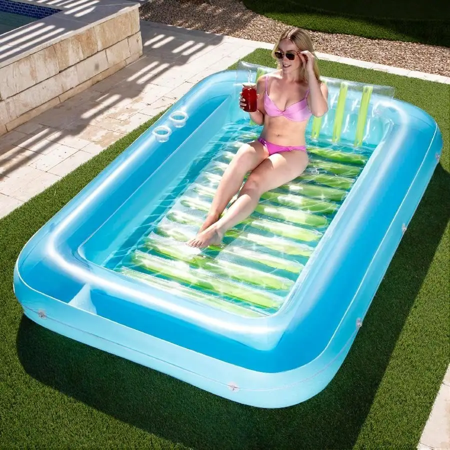 Inflatable Tanning Pool Lounge Float, 85" X 57" Extra Large Sun Tan Tub Adult Floats Raft For Sunbathing Suntan Blow Up Lounger Bed Floatie Adults,XL, Pool Inflatable, Beach Essentials, Pool Float
Inflatable Tanning Pool Lounge Float, 85" X 57" Extra Large Sun Tan Tub Adult Floats Raft For Sunbathing Suntan Blow Up Lounger Bed Floatie Adults,XL, Pool Inflatable, Beach Essentials, Pool Float