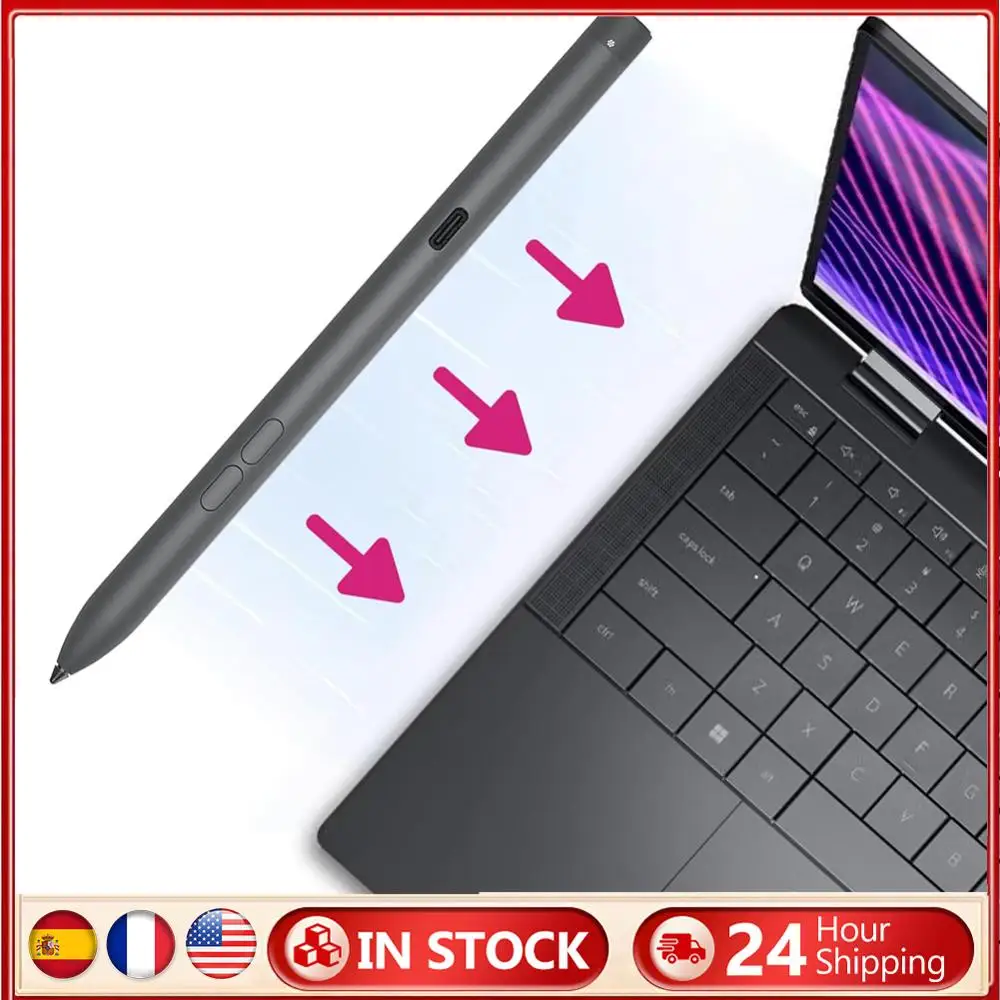 Перезаряжаемая активная ручка PN7522W, ручка для ноутбука 4096, чувствительность к давлению, стилус с функцией Palm Rejection для Dell XPS 13 9315 2-в-1
Перезаряжаемая активная ручка PN7522W, ручка для ноутбука 4096, чувствительность к давлению, стилус с функцией Palm Rejection для Dell XPS 13 9315 2-в-1
