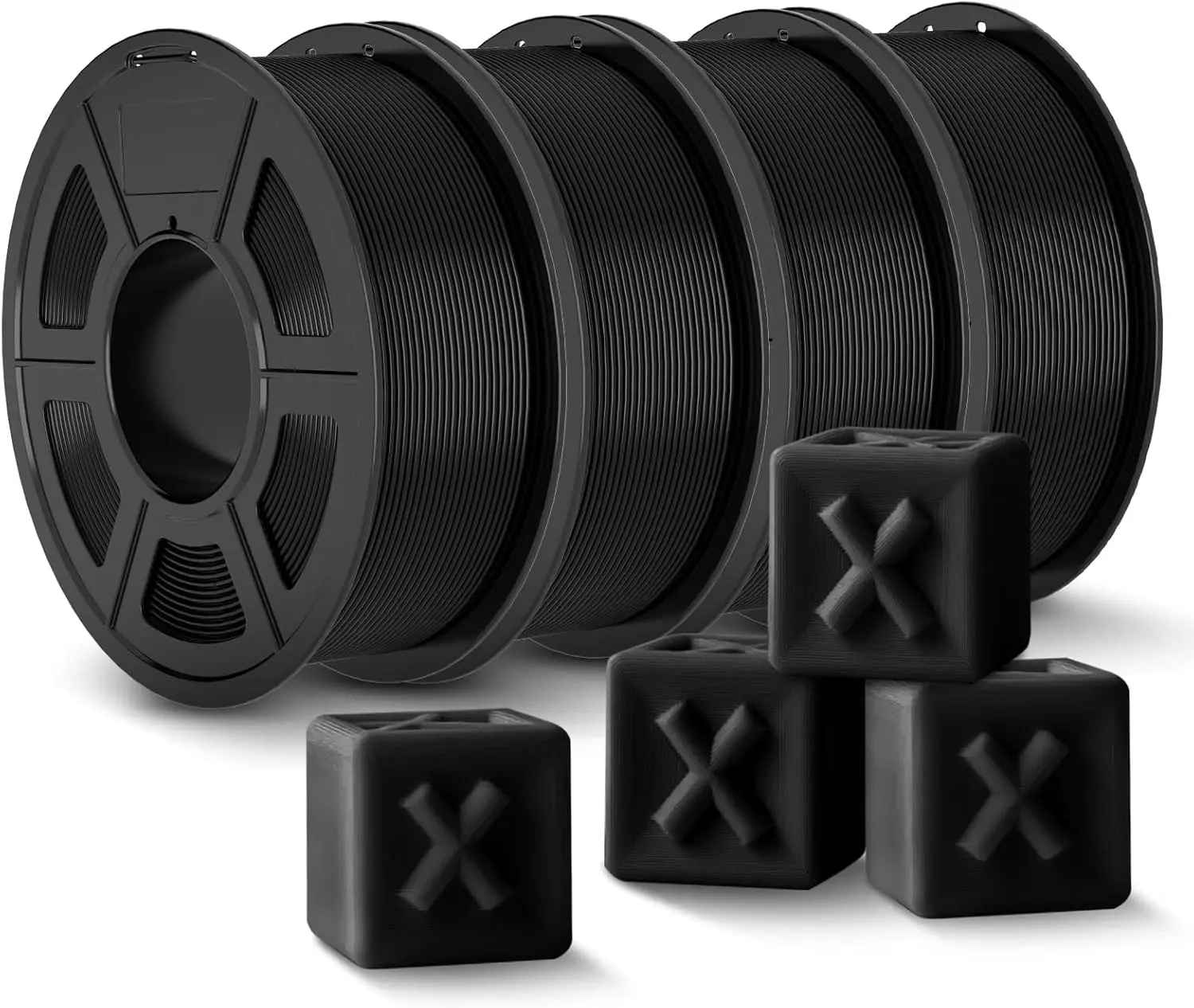PLA+ Filament 1.75mm, 3D Printer Filament, Dimensional Accuracy +/- 0.02 mm, 1.1 kg Spool, Black 4-Pack
PLA+ Filament 1.75mm, 3D Printer Filament, Dimensional Accuracy +/- 0.02 mm, 1.1 kg Spool, Black 4-Pack