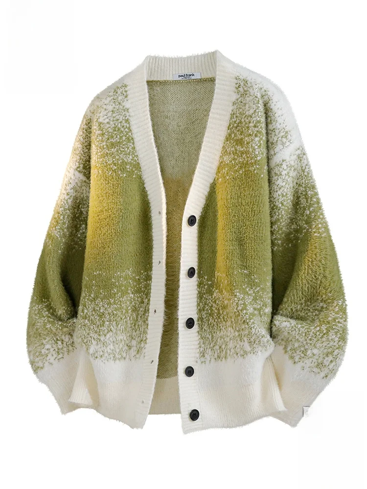 PaulFrank Warm Casual Knitted Sweater Men's Loose adient Color Long Sve Coat Autumn New Sle Big Mouth Monkey Design
PaulFrank Warm Casual Knitted Sweater Men's Loose adient Color Long Sve Coat Autumn New Sle Big Mouth Monkey Design