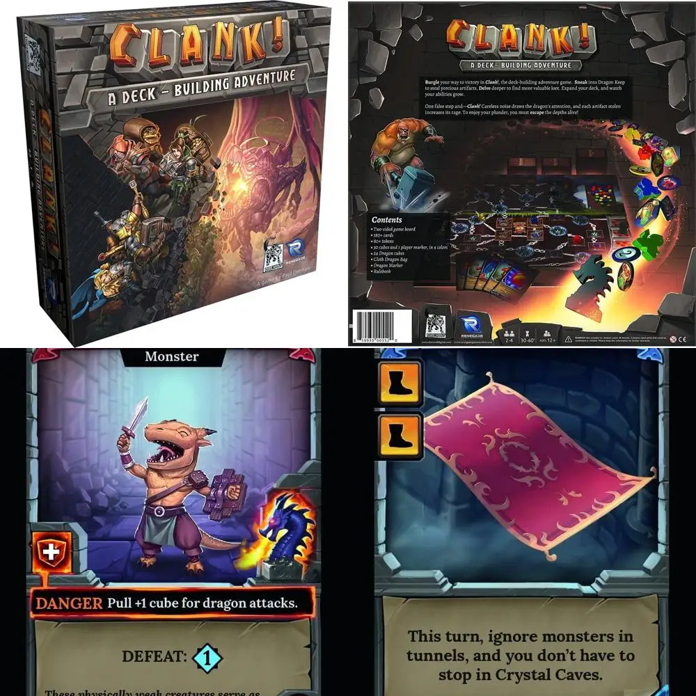 Clank! A Deck-Building Quest: 13 to 100 Years of Adventure
Clank! A Deck-Building Quest: 13 to 100 Years of Adventure