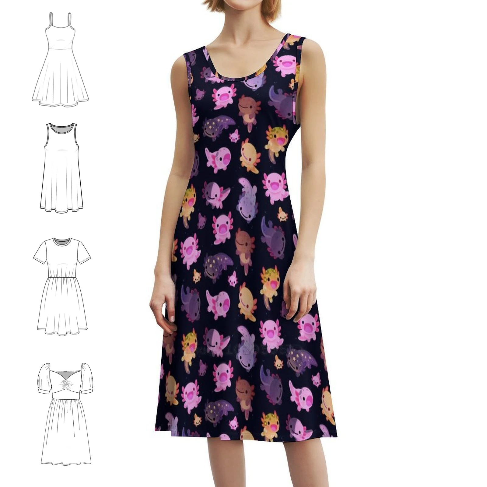 Шикарное платье Happy Axolotl в стиле бохо, элегантное модное пляжное платье для свадебной вечеринки, аксолотль, саламандра, Мексика, саламандра, женская одежда
Шикарное платье Happy Axolotl в стиле бохо, элегантное модное пляжное платье для свадебной вечеринки, аксолотль, саламандра, Мексика, саламандра, женская одежда