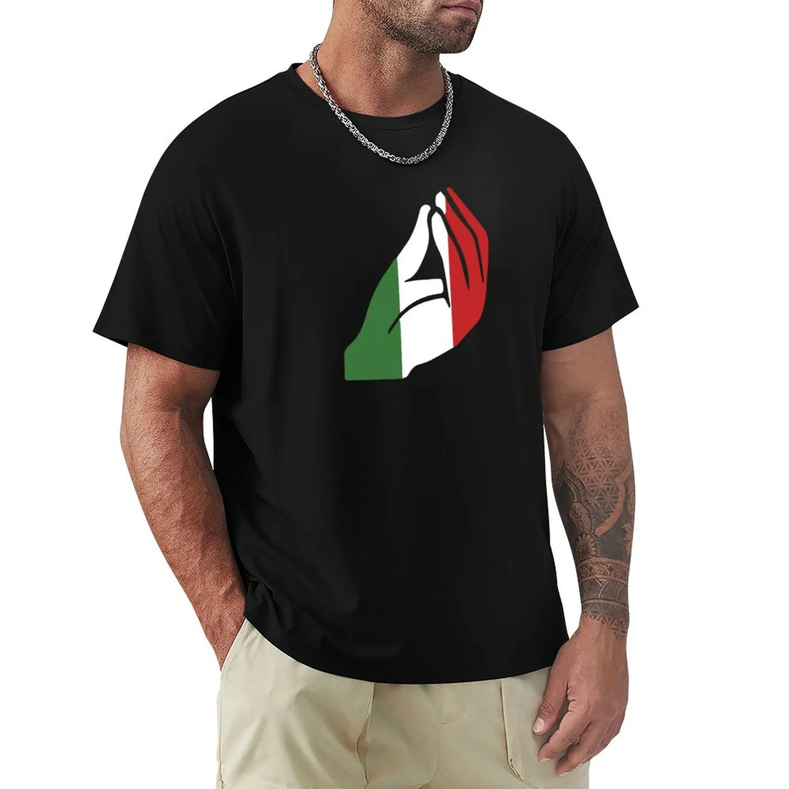 Italian hand T-Shirt Plus Size Basic Cotton T-Shirt
Italian hand T-Shirt Plus Size Basic Cotton T-Shirt