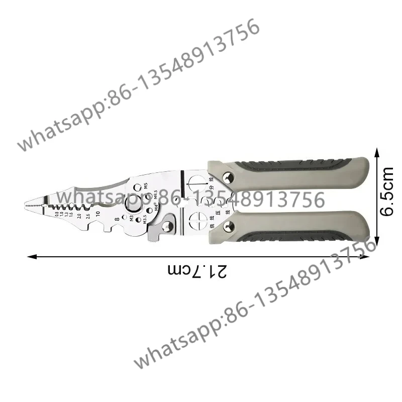 Heavy-duty wire strippers and cutting pliers | Electrical/automotive repair/industrial high-carbon steel multi-purpose tools
Heavy-duty wire strippers and cutting pliers | Electrical/automotive repair/industrial high-carbon steel multi-purpose tools