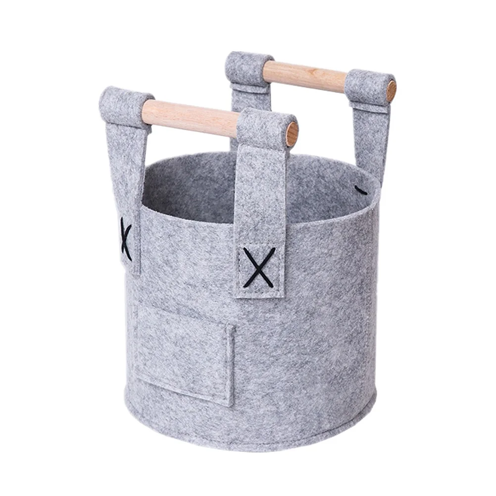 Creative Storage Bucket Large Capacity Felt Basket Desktop Organizer Foldable Household Sundry Clothes Bins Barrel Shape Thick
Creative Storage Bucket Large Capacity Felt Basket Desktop Organizer Foldable Household Sundry Clothes Bins Barrel Shape Thick