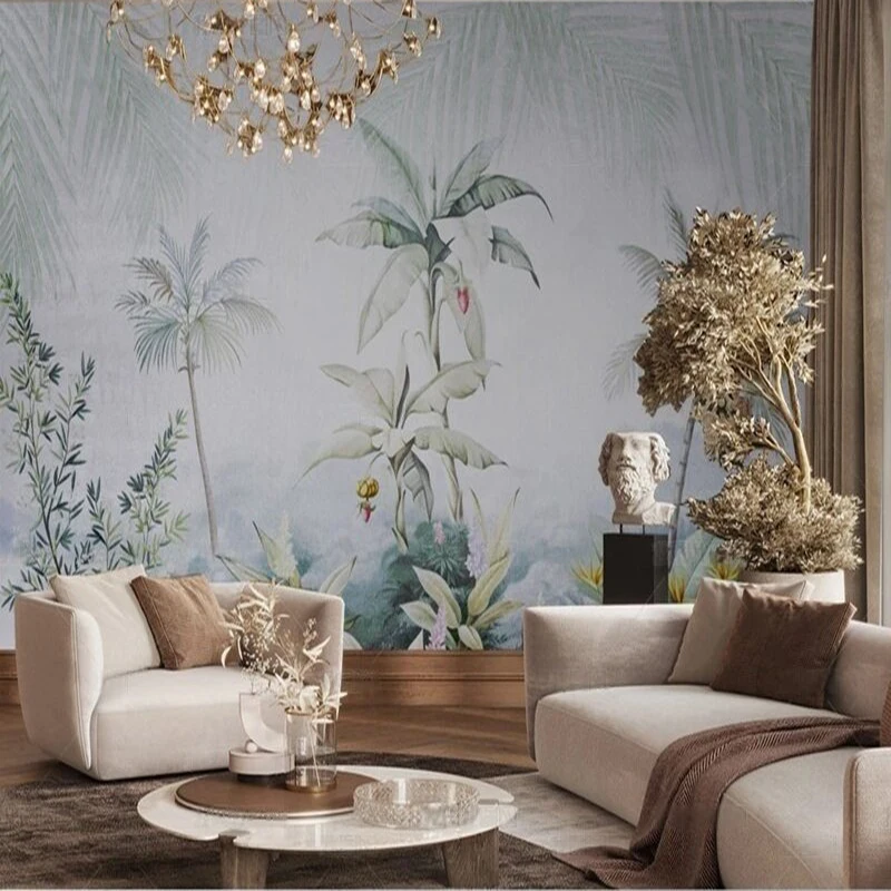 Original full-screen green forest background picture for TV bedroom home decoration background wall
Original full-screen green forest background picture for TV bedroom home decoration background wall