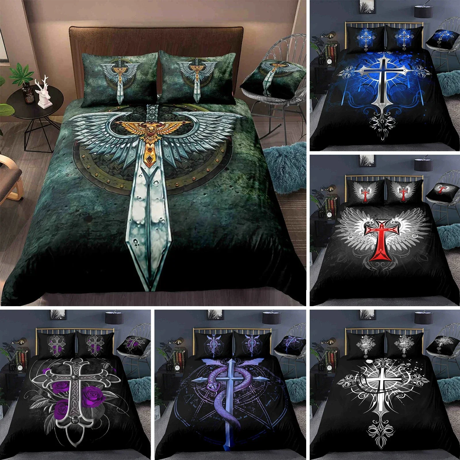 Jesus Cross Bedding Set King/Queen Size Christian Design Retro Quilt Cover for Men Teens Adult,Jesus Christ Believer Quilt Cover
Jesus Cross Bedding Set King/Queen Size Christian Design Retro Quilt Cover for Men Teens Adult,Jesus Christ Believer Quilt Cover