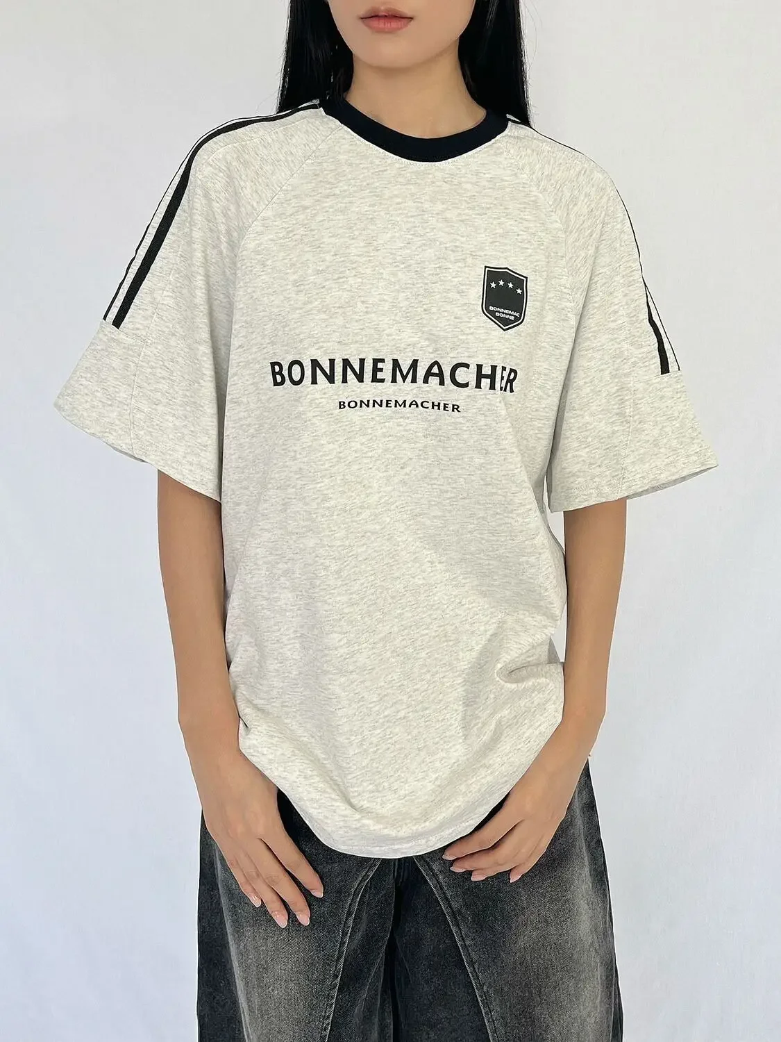 Женская винтажная спортивная одежда, футболка с коротким рукавом и круглым вырезом
Женская винтажная спортивная одежда, футболка с коротким рукавом и круглым вырезом