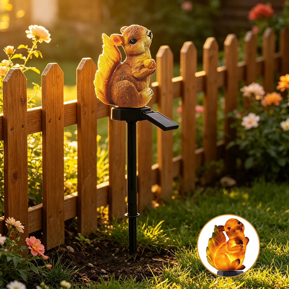 1pc Squirrel Solar Light Outdoor, LED Garden Stake Lights Lawn Lamp Outdoor Yard Lighting Lawn Landscape Statue Lights
1pc Squirrel Solar Light Outdoor, LED Garden Stake Lights Lawn Lamp Outdoor Yard Lighting Lawn Landscape Statue Lights