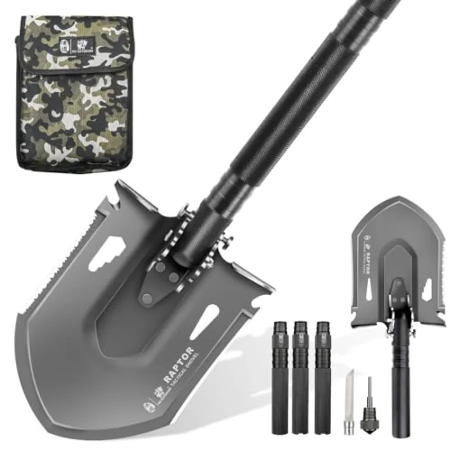 Survival Tactical Shovel Multifunctional Folding Camping Shovels Foldable Camp Shovel with Aluminium Alloy Handle Black
Survival Tactical Shovel Multifunctional Folding Camping Shovels Foldable Camp Shovel with Aluminium Alloy Handle Black
