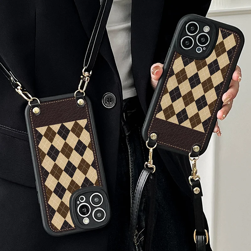 Trendy brand diamond lanyard crossbody soft case mobile phone case, suitable for Apple iPhone 15/14/13/13/12/11 case,small gifts
Trendy brand diamond lanyard crossbody soft case mobile phone case, suitable for Apple iPhone 15/14/13/13/12/11 case,small gifts