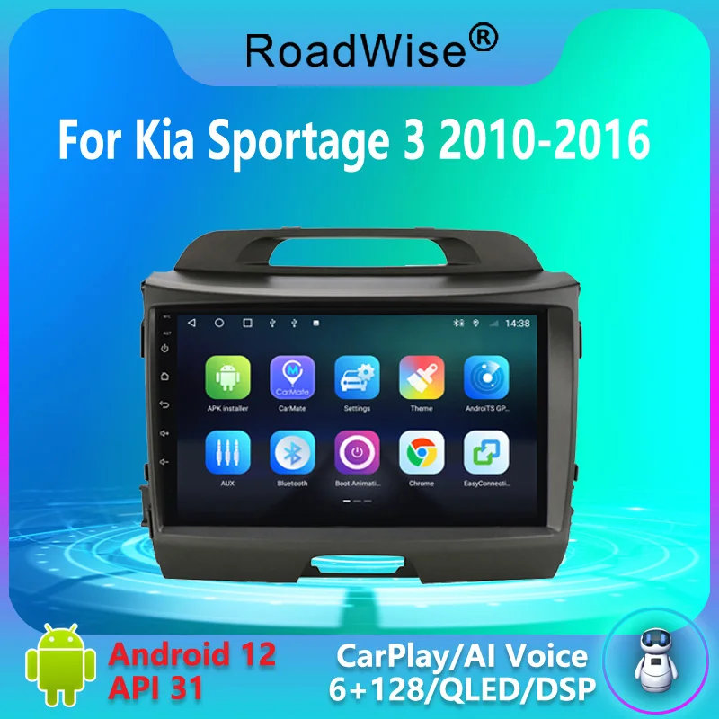 Roadwise Android Auto Radio Multimedia For Kia Sportage 3 2010 2011 2012 2013 2014 2015 2016 4G GPS DVD BT Carplay 2din Headunit
Roadwise Android Auto Radio Multimedia For Kia Sportage 3 2010 2011 2012 2013 2014 2015 2016 4G GPS DVD BT Carplay 2din Headunit