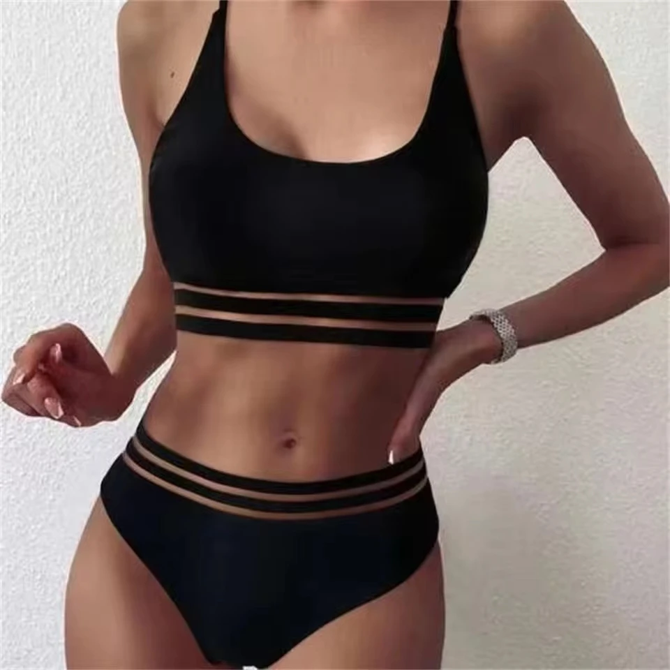 Women'S Sexy Solid Color Triangle Bikini Two Pieces Swimsuit Women Solid Patchwork Push Up Swimwear Women'S Bikinis And Tankinis
Women'S Sexy Solid Color Triangle Bikini Two Pieces Swimsuit Women Solid Patchwork Push Up Swimwear Women'S Bikinis And Tankinis