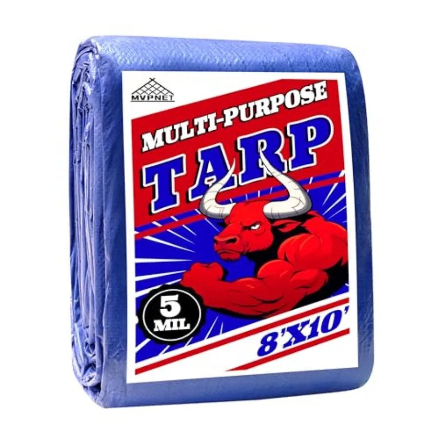 Tarp 8x10 Feet 100% Waterproof Uv Resistant High Durability Multipurpose Blue Tarp for Covering Courtyards, Cars, Camping, Gard
Tarp 8x10 Feet 100% Waterproof Uv Resistant High Durability Multipurpose Blue Tarp for Covering Courtyards, Cars, Camping, Gard