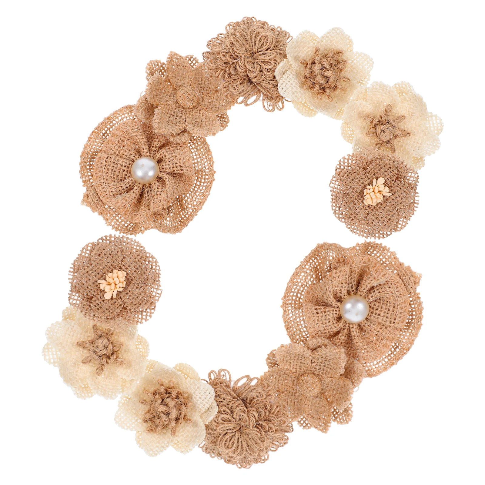 12 pcs Festival Party Decoration Set Rustic Burlap Flower Decor Natural Style Jute Bow Wedding Accessory Diy Craft Hair Styling
12 pcs Festival Party Decoration Set Rustic Burlap Flower Decor Natural Style Jute Bow Wedding Accessory Diy Craft Hair Styling