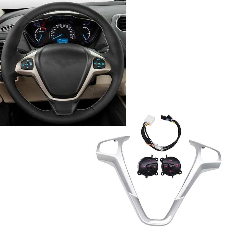 For Ford Fiesta MK7 MK8 Escort Ecosport Car Red LED Cruise Switch Button With Steering Wheel Trim Frame And Wiring Accessories
For Ford Fiesta MK7 MK8 Escort Ecosport Car Red LED Cruise Switch Button With Steering Wheel Trim Frame And Wiring Accessories