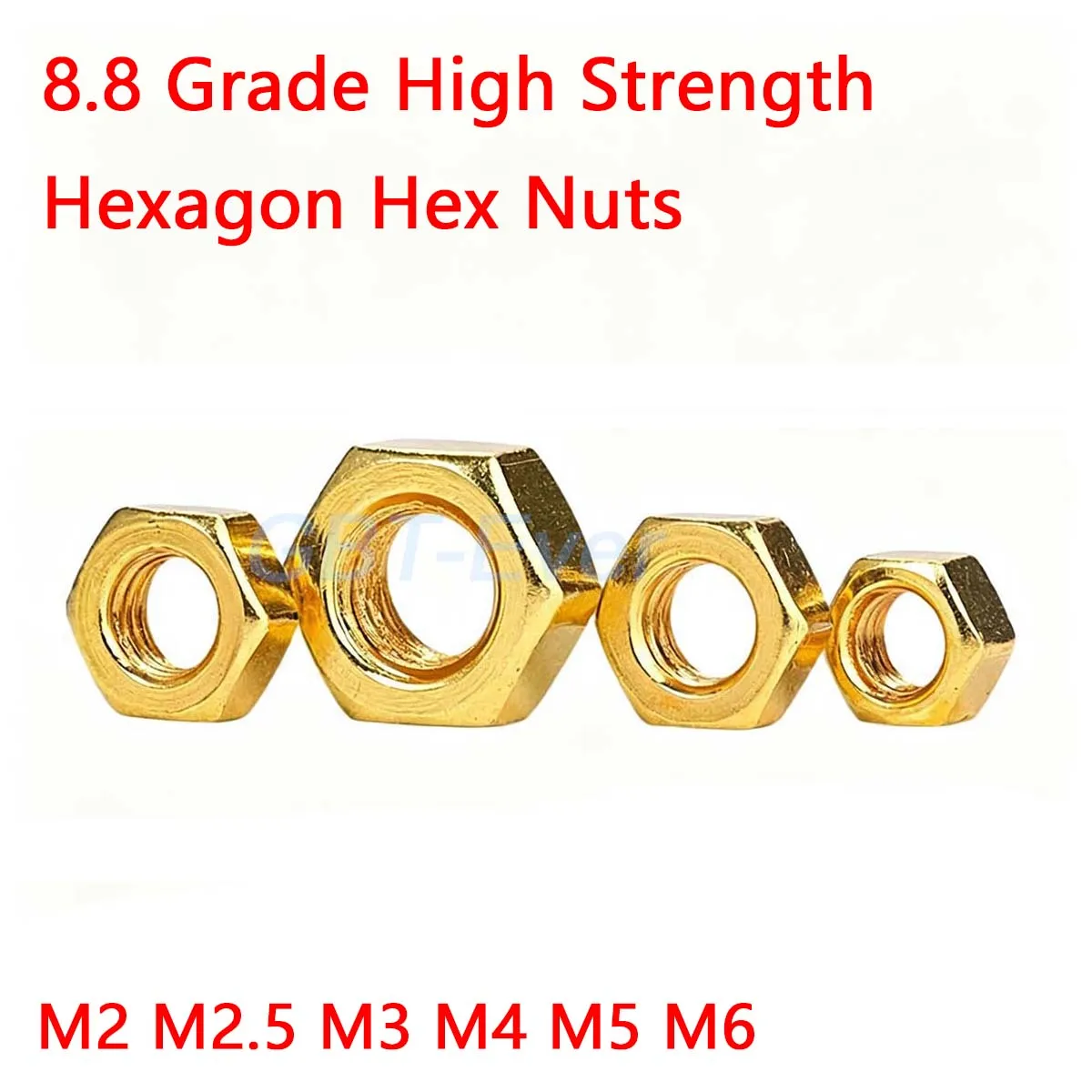 50-2000pcs Hexagon Hex Nuts M2 M2.5 M3 M4 M5 M6 Hex Nut Titanium-plated Carbon Steel Hex Nut 8.8 Grade High Strength Nut
50-2000pcs Hexagon Hex Nuts M2 M2.5 M3 M4 M5 M6 Hex Nut Titanium-plated Carbon Steel Hex Nut 8.8 Grade High Strength Nut