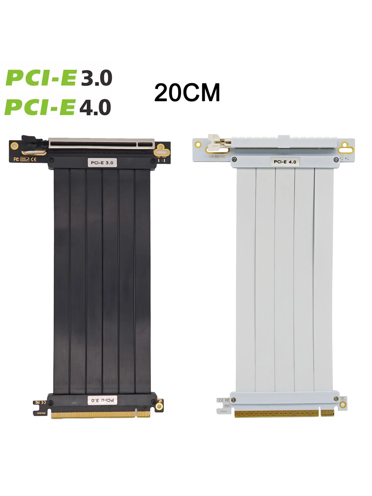 PCIE 4.0 X16 Extension Cable PCI Graphics Card PCl-E X16 Riser Extension Cord 3.0/4.0 PCl-Express GPU Extension Cable