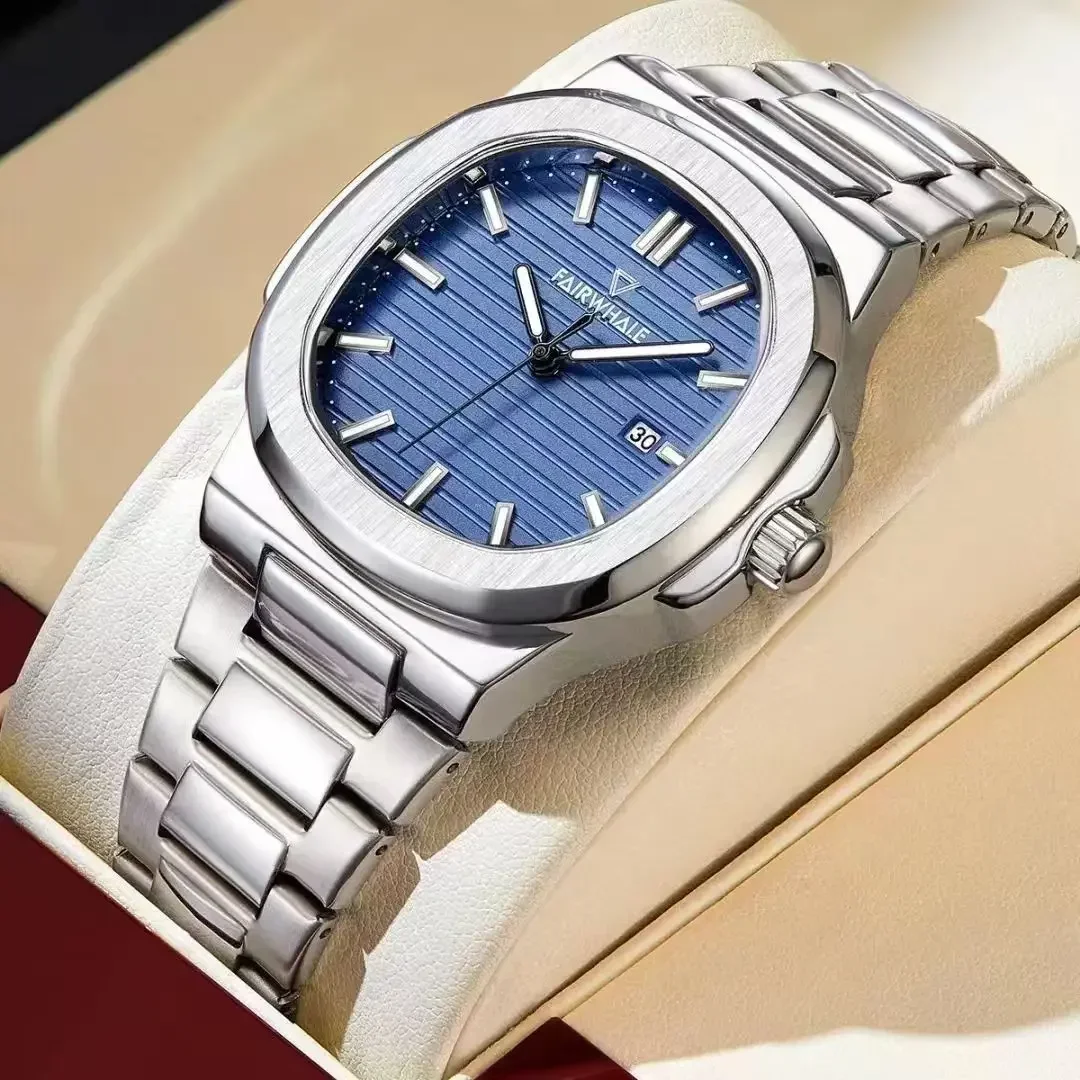 Mark Fairwhale 5610 Fashion Luxury Blue Automatic Date Watches for Men Stainless Steel Luminous Clock Waterproof Quartz Watches
Mark Fairwhale 5610 Fashion Luxury Blue Automatic Date Watches for Men Stainless Steel Luminous Clock Waterproof Quartz Watches