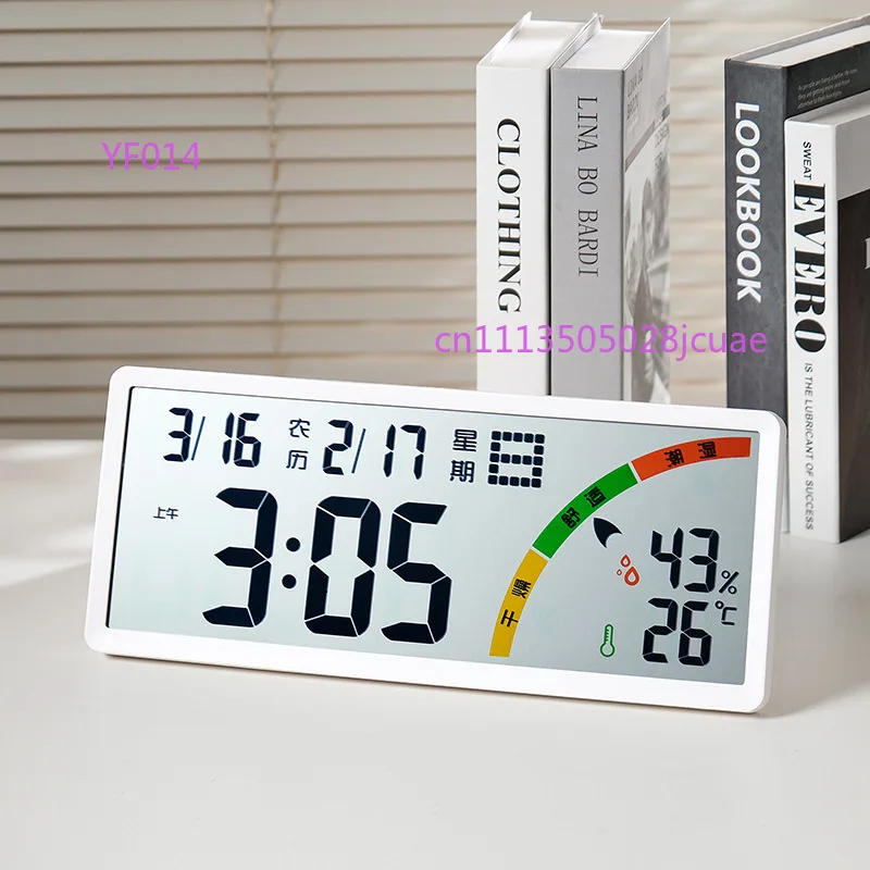 Large Screen Multifunctional Digital LCD Clock Lunar Calendar Temperature Humidity Display Electronic Clock For Living Room
Large Screen Multifunctional Digital LCD Clock Lunar Calendar Temperature Humidity Display Electronic Clock For Living Room