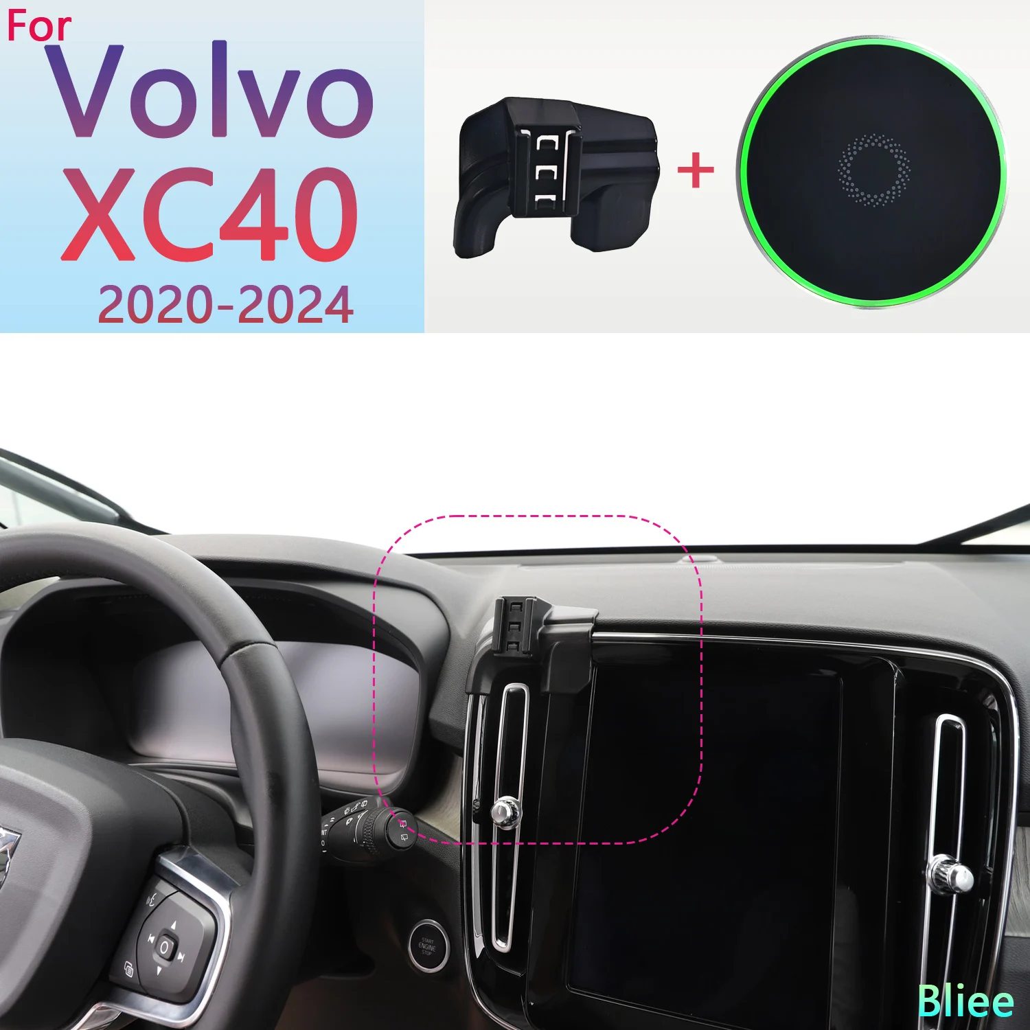 Магнитный автомобильный держатель для телефона, 15 Вт, для Volvo XC40 2020 2021 2022 2023 2024
Магнитный автомобильный держатель для телефона, 15 Вт, для Volvo XC40 2020 2021 2022 2023 2024
