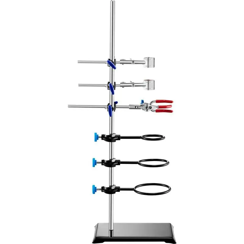 Science Experiment Equipment Support Kit 23.6" Rod 8.3" x 5.3" Cast Iron Base For Chemistry Classroom Research Laboratory Medical Testing Includes Flask Clamps Burette Clamp Cross Clamps Heavy Duty Metal Construction Stable Base Design Professional G
Science Experiment Equipment Support Kit 23.6" Rod 8.3" x 5.3" Cast Iron Base For Chemistry Classroom Research Laboratory Medical Testing Includes Flask Clamps Burette Clamp Cross Clamps Heavy Duty Metal Construction Stable Base Design Professional G