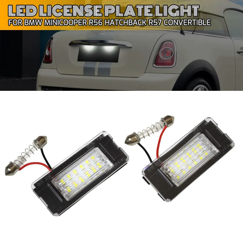 2 Pcs White Canbus Auto LED Number License Plate Light for BMW Mini Cooper R56 2006-2012 Car Signal Lamp Assembly Replacement
2 Pcs White Canbus Auto LED Number License Plate Light for BMW Mini Cooper R56 2006-2012 Car Signal Lamp Assembly Replacement