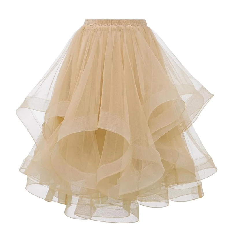 Fashionable Yellow Tulle Skirt Spring Summer Women Irregular Mid-length Mesh A-line Skirt Women Solid Sweet Party Skirt Female
Fashionable Yellow Tulle Skirt Spring Summer Women Irregular Mid-length Mesh A-line Skirt Women Solid Sweet Party Skirt Female