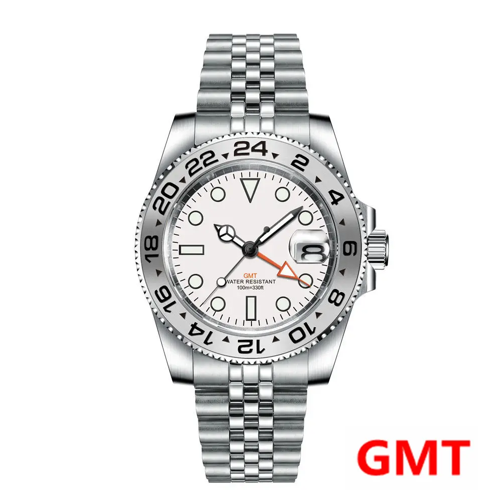 Luxury GMT Corgeut Men Watch 40mm white dial Wristwatches 100M Waterproof Luminous Quartz Reloj Steel Sapphire Glass Jubliees
Luxury GMT Corgeut Men Watch 40mm white dial Wristwatches 100M Waterproof Luminous Quartz Reloj Steel Sapphire Glass Jubliees