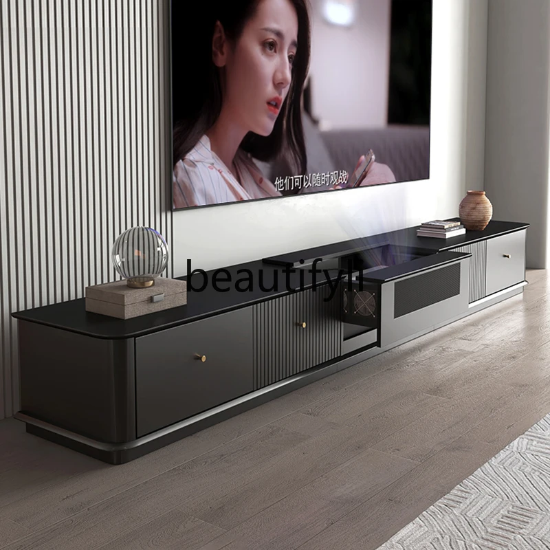 Modern light luxury floor-to-ceiling smart laser TV cabinet, automatic telescopic projector special cabinet
Modern light luxury floor-to-ceiling smart laser TV cabinet, automatic telescopic projector special cabinet