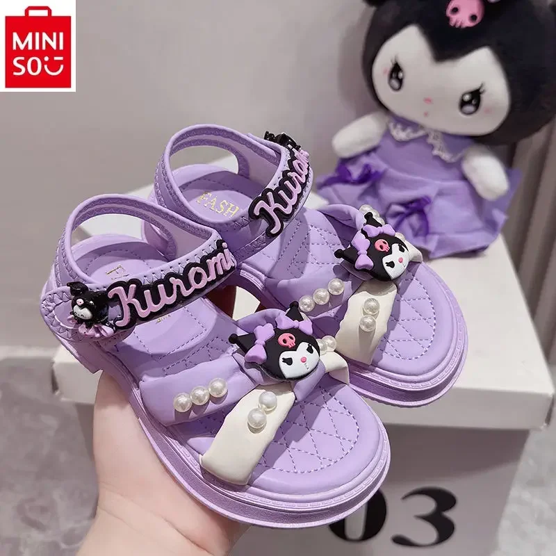 Сандалии Sanrio Kuromi детские, милые удобные нескользящие босоножки, мягкая подошва, спортивные пляжные сандалии, среднего размера, летние
Сандалии Sanrio Kuromi детские, милые удобные нескользящие босоножки, мягкая подошва, спортивные пляжные сандалии, среднего размера, летние