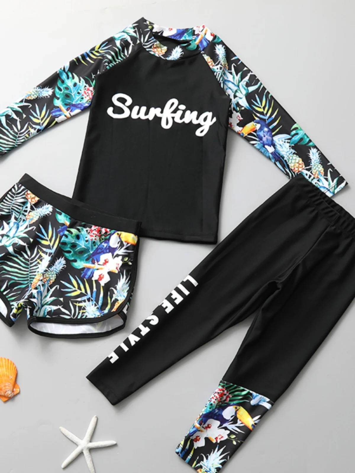 Girls Swimming Suit Qui Dry Tee Piece Set Children's Swimwear Polyester Fabric Sun Protection for Student Girls
Girls Swimming Suit Qui Dry Tee Piece Set Children's Swimwear Polyester Fabric Sun Protection for Student Girls