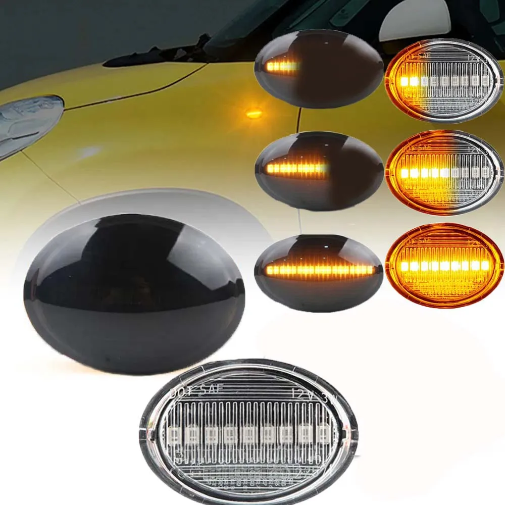 2pcs Dynamic Amber LED Flashing Turn Signal Light For FIAT 500 500C 500L Side Marker Fender Light Lamp For Abarth 500 595 695
2pcs Dynamic Amber LED Flashing Turn Signal Light For FIAT 500 500C 500L Side Marker Fender Light Lamp For Abarth 500 595 695