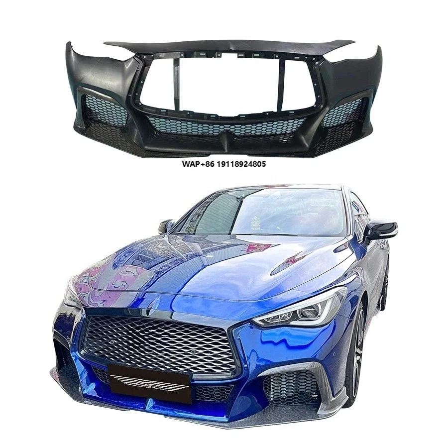 Project Black S Concept New Carbon Fiber Front Bumper and Lip Body Kit PP Material for Q60
Project Black S Concept New Carbon Fiber Front Bumper and Lip Body Kit PP Material for Q60