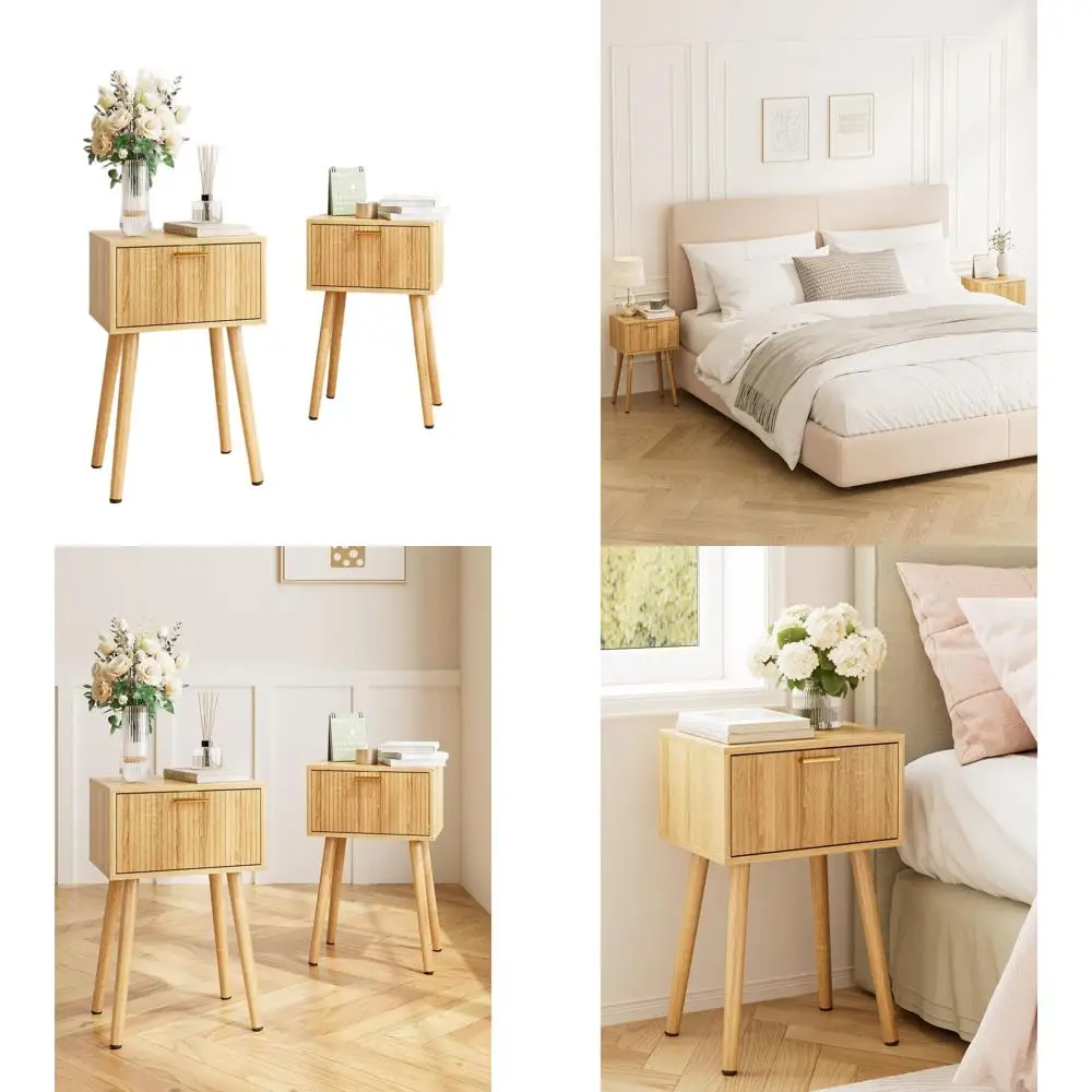 Mid-Century Modern Oak Nightstand with Fluted Doors, Bedroom Side Table, Living Room End Table
Mid-Century Modern Oak Nightstand with Fluted Doors, Bedroom Side Table, Living Room End Table