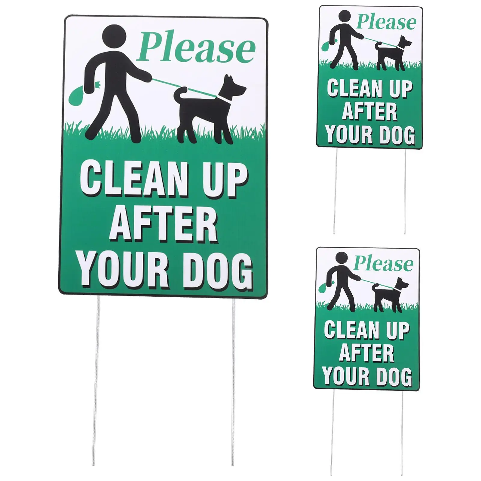 3 Pcs Dog Poop Warning Sign Plastic Iron Lasting Fade Resistant Double Sided High Contrast Colors Yard Garden Outdoor Clean
3 Pcs Dog Poop Warning Sign Plastic Iron Lasting Fade Resistant Double Sided High Contrast Colors Yard Garden Outdoor Clean