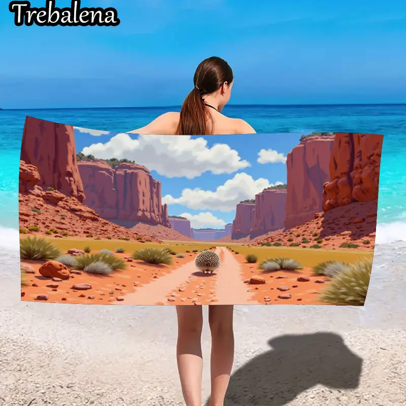 Ультрамягкое пляжное полотенце 30*60 дюймов с пляжным полотенцем Desert Adventure Hedgehog
Ультрамягкое пляжное полотенце 30*60 дюймов с пляжным полотенцем Desert Adventure Hedgehog